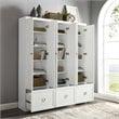 Crosley Furniture Harper 3 Piece MDF Wood Entryway Set in White