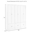 Crosley Furniture Harper 3 Piece MDF Wood Entryway Set in White