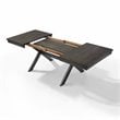 Crosley Furniture Hayden 9-piece Farmhouse Wood Dining Set in Matte Black