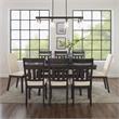 Crosley Furniture Hayden 9-piece Adjustable Wood Dining Set in Slate/Cream
