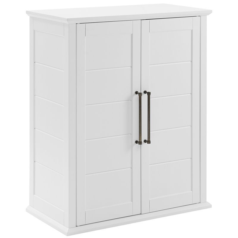 Crosley Furniture Bartlett Wood Stackable Storage Pantry in White