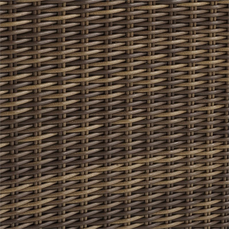 Crosley Furniture Bradenton Armless Patio Chair in Sand and Brown (Set of 2)
