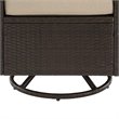 Crosley Furniture Palm Harbor 5PC Wicker / Rattan Conversation Set in Sand/Brown