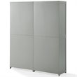 Crosley Furniture Savannah Transitional Tall Wood Pantry in Gray (Set of 2)