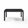 Crosley Furniture Piermont Modern Metal Outdoor Sectional Coffee Table in Black