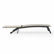 Crosley Furniture Weaver Modern Metal Outdoor Sling Chaise Lounge in Gray