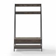 Crosley Furniture Jacobsen Modern Wood Hall Tree in Brown/Black