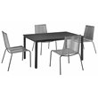 Crosley Furniture Fenton 5PC PE Wicker / Rattan Outdoor Dining Set in Gray