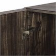 Crosley Furniture Jacobsen Wood Bar Cabinet in Brown Ash/Matte Black
