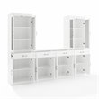 Crosley Furniture Stanton 3PC Entertainment Center/Sideboard & Pantry Set White