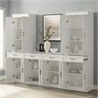 Crosley Furniture Stanton 3PC Wood Entertainment Center/Sideboard & Pantry White
