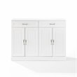 Crosley Furniture Stanton Traditional MDF Wood Sideboard in White