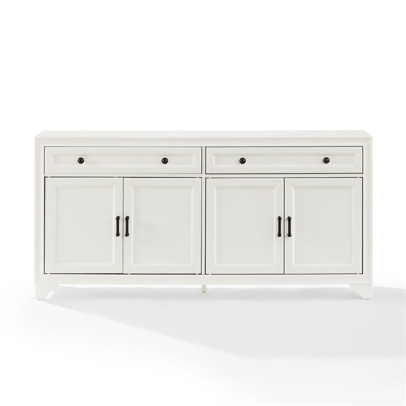 Crosley Furniture Tara Modern Wood Sideboard in Distressed White