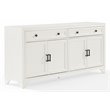 Crosley Furniture Tara Modern Wood Sideboard in Distressed White