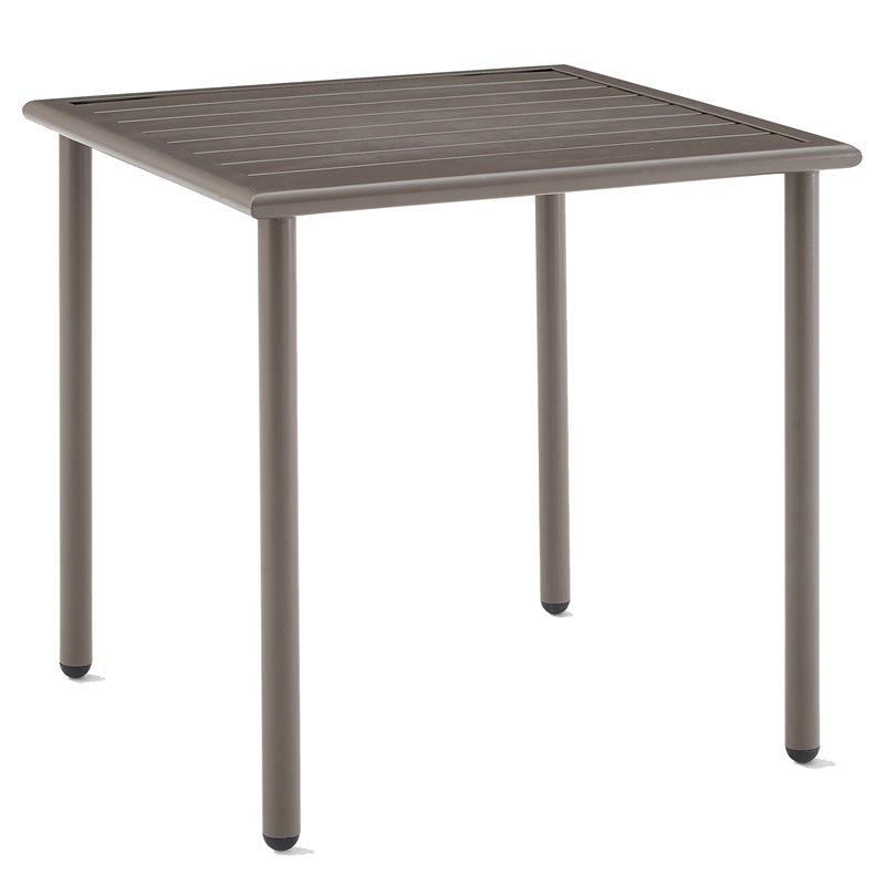 Crosley Furniture Cali Bay Modern Metal Outdoor Side Table in Light Brown