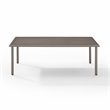 Crosley Furniture Cali Bay Modern Metal Outdoor Coffee Table in Light Brown