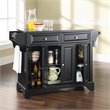 Crosley Furniture LaFayette Solid Granite/Wood Kitchen Island in Black