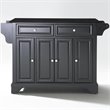 Crosley Furniture LaFayette Solid Granite/Wood Kitchen Island in Black