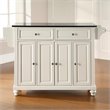Crosley Furniture Cambridge Wood Kitchen Island in White/Black