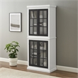Crosley Furniture Cecily 4-Door Modern Wood Tall Storage Pantry in White