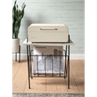 Crosley Furniture Wiltshire Modern Wood and Metal Turntable Stand in Natural