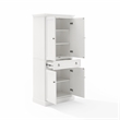 Crosley Furniture Winston Traditional Wood Storage Pantry in White
