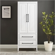 Crosley Furniture Genevieve Particle Board and MDF Wood Storage Pantry in White