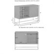 Crosley Furniture Byron MDF Wood and Steel Media Console in Dark Brown/Gold