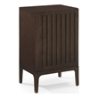 Crosley Furniture Asher Wood Record Storage Stand in Dark Brown