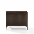 Crosley Furniture Asher Wood Record Storage Media Console - Dark Brown