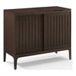 Crosley Furniture Asher Wood Record Storage Media Console - Dark Brown