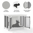 Crosley Furniture Dane Credenza Transitional Wood Dog Crate in White