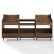 Crosley Furniture Liam 3-Piece Wood Record Player Stand And Storage Set - Walnut