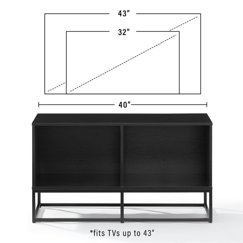 Crosley Furniture Enzo Medium Modern Wood TV stand for TVs up to 43