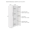 Crosley Furniture Cutler Modern Wood Storage Pantry in White