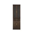 Crosley Furniture Stanton Glass Door Wood Kitchen Storage Pantry in Coffee