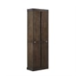 Crosley Furniture Stanton Glass Door Wood Kitchen Storage Pantry in Coffee