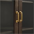 Crosley Furniture Stanton Glass Door Wood Kitchen Storage Pantry in Coffee