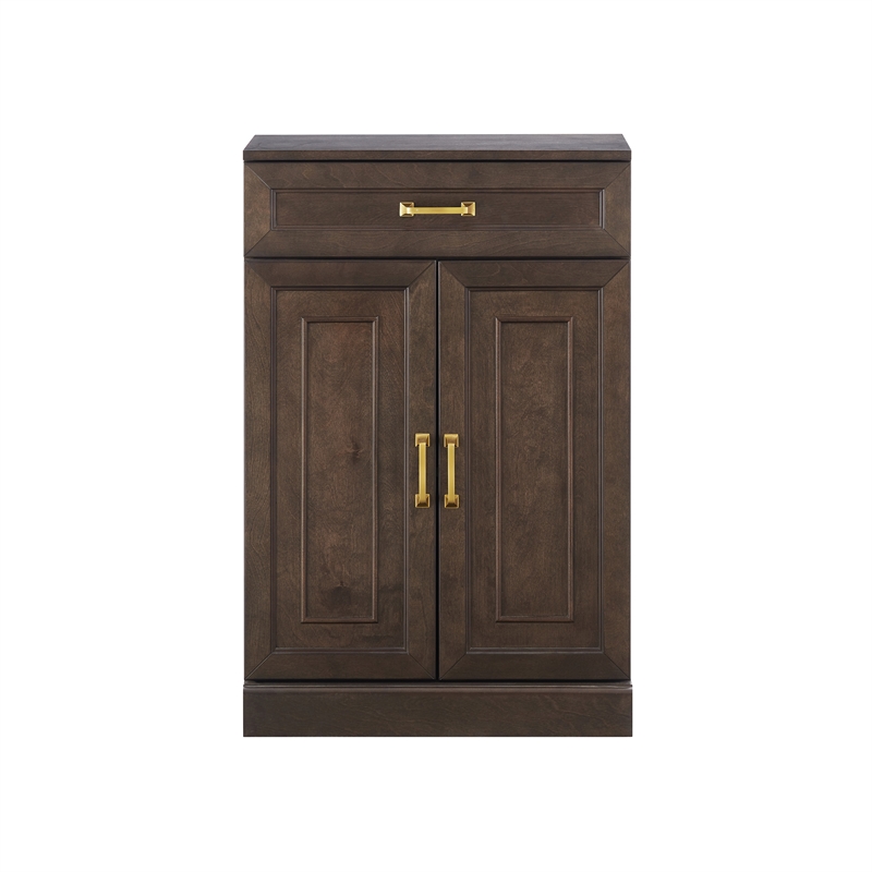 Crosley Furniture Stanton Traditional Wood Kitchen Storage Pantry - Coffee