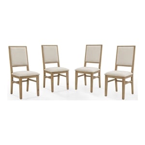 Crosley Furniture Joanna 19.75&quot Wood Dining Chair in Rustic Brown (Set of 4)