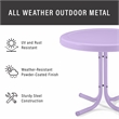 Crosley Griffith Retro Outdoor Side Table in Lavender