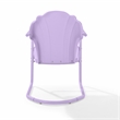 Crosley Tulip 2 Piece Retro Outdoor Chair Set in Lavender