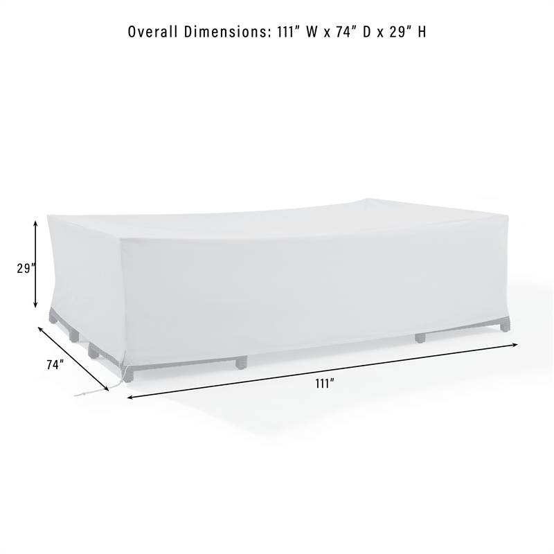 Crosley Furniture Outdoor Furniture Cover For Patio Set in Gray