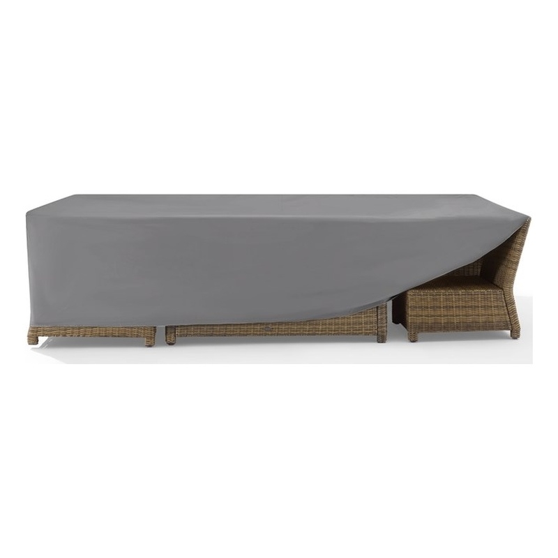 Crosley Furniture Large Outdoor Furniture Cover For Patio Set in Gray