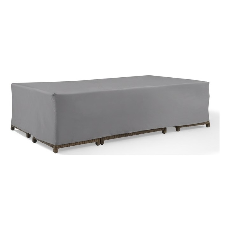 Crosley Furniture Large Outdoor Furniture Cover For Patio Set in Gray