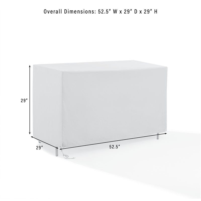 Crosley Furniture Outdoor Storage Deck Box Cover in Gray