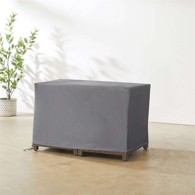 Crosley Furniture Outdoor Storage Deck Box Cover in Gray
