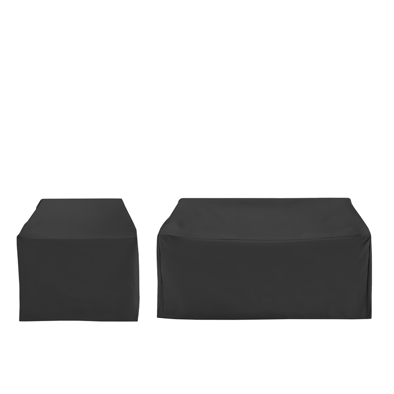 Crosley Furniture 2Pc Outdoor Furniture Cover Set in Black
