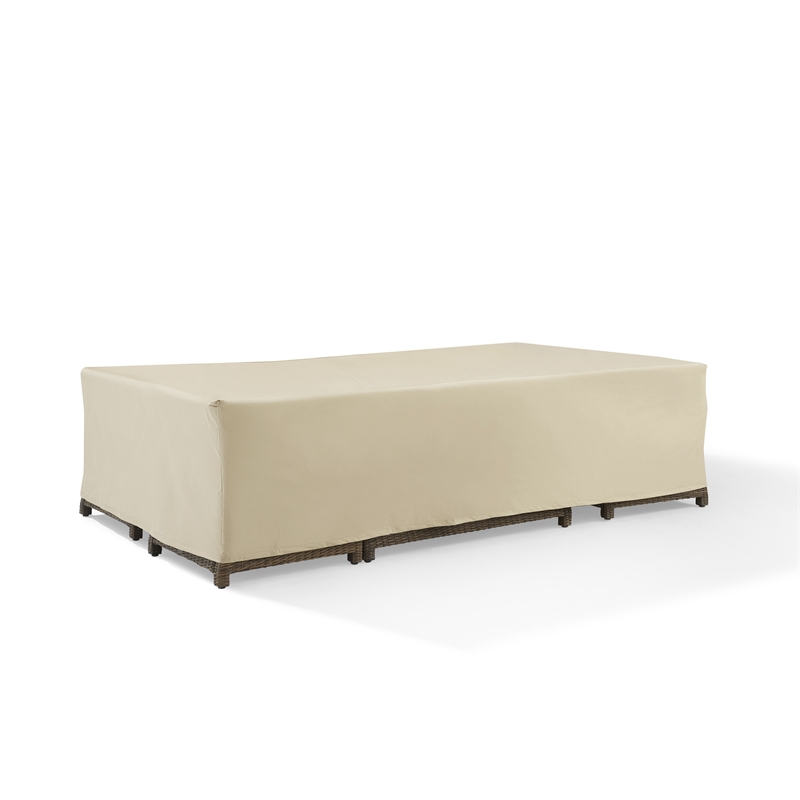 Crosley Furniture Large Outdoor Furniture Cover For Patio Set in Tan