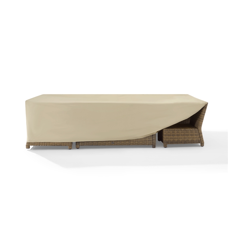 Crosley Furniture Large Outdoor Furniture Cover For Patio Set in Tan